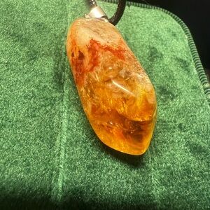 Rainbow citrine Pendant Necklace